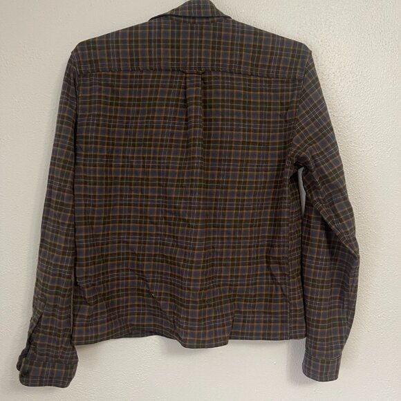 Frank & Oak Men’s Kapok Flannel Shirt - Blue, Black, Green - Picture 2 of 5